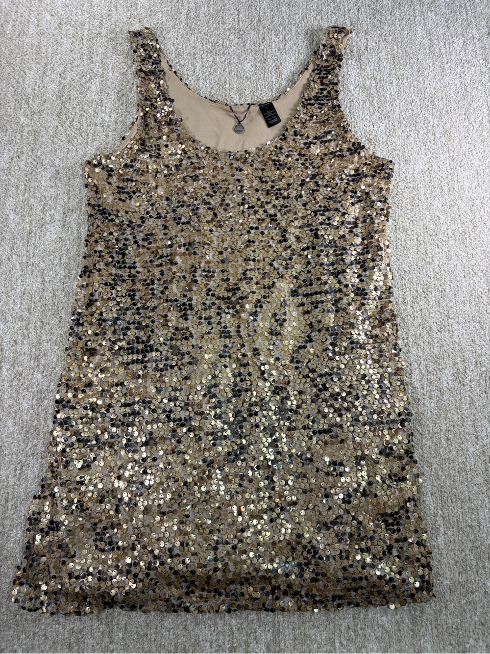 BKE Gold Sequin Mini Dress